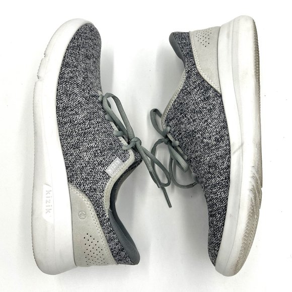Unisex Kizik Madrid Eco Knit Sneakers Heathered Gray Men Size 7.5 Women's Size 9 - Picture 5 of 10